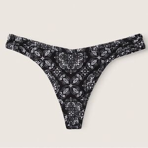 PINK Victoria's Secret Black and White Patterned Panties